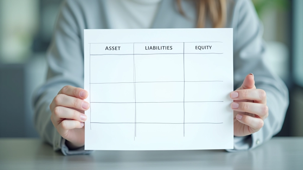 Table showing account types with their normal balances and how debits and credits affect each type in a clear chart format