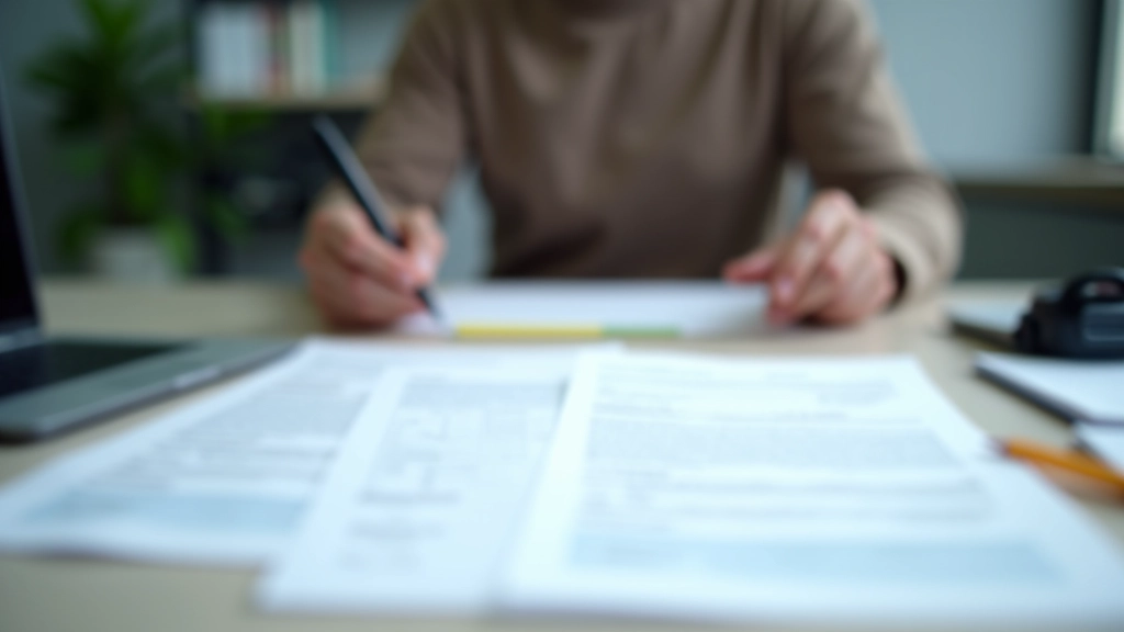 Malaysian business registration documents and tax forms on desk